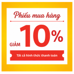 GIẢM 10% TỐI ĐA 500K