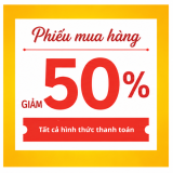 GIẢM 50% TỐI ĐA 1 TRIỆU