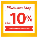 GIẢM 10% TỐI ĐA 500K